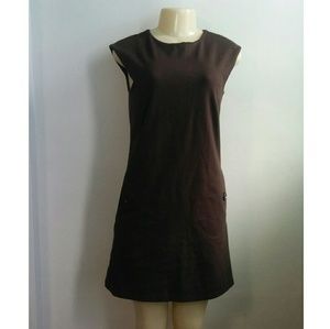 MICHAEL Michael Kors Brown Sleeveless Shift Dress